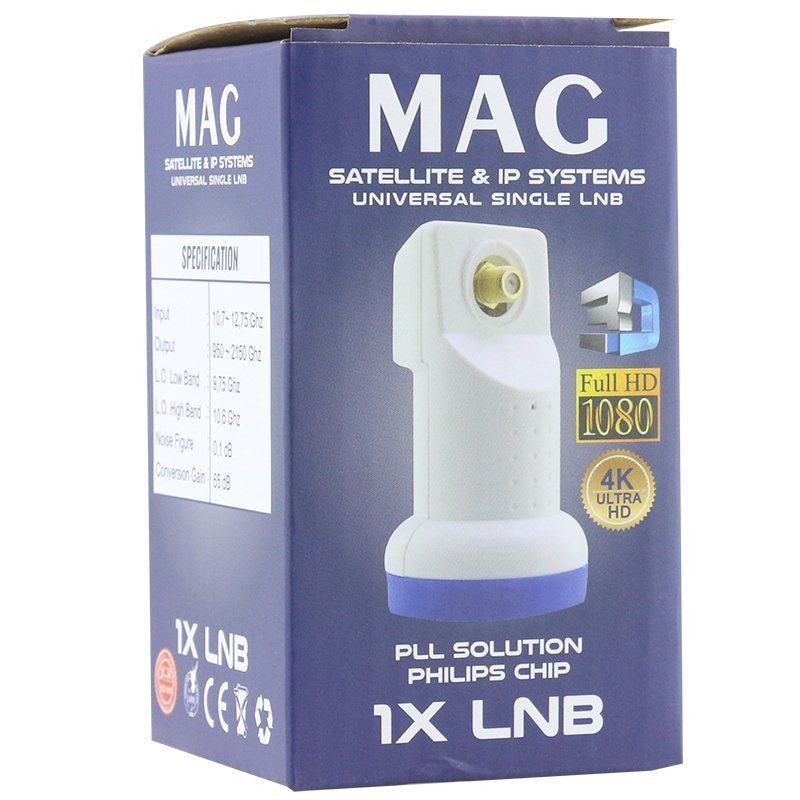 Mag Tekli Lnb Altın Uçlu Sıngle Sharp Chip 0.1DB