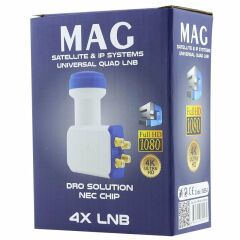 Mag Dörtlü Quad Lnb Altın Uçlu Nec Cihp 0.1DB