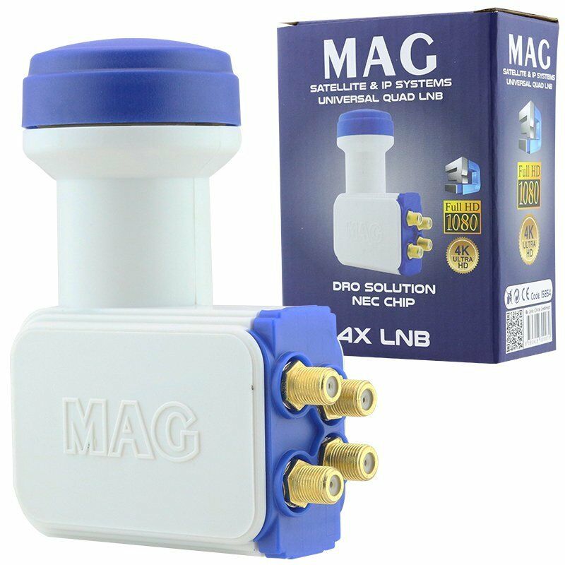 Mag Dörtlü Quad Lnb Altın Uçlu Nec Cihp 0.1DB