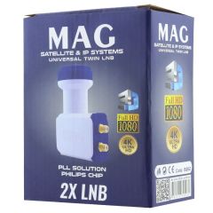 ﻿Mag Çiftli Lnb Altın Uçlu Twin Phlipis Chip 0.1DB