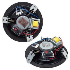 Magicvoice MV-18042 12 Cm  6 Watt [Delik Çapı 15 CM) Metal Kasa Alçıpan Hoparlör Siyah Trafolu