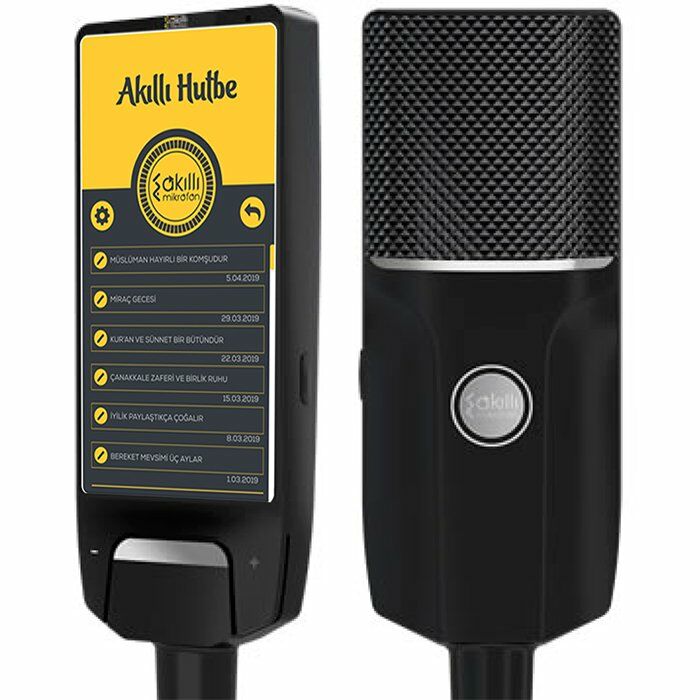 ﻿Akıllı Mikrofon Dokunmatik Ekranlı Wifi Destekli Çift Mikrofon Dhs 1V1