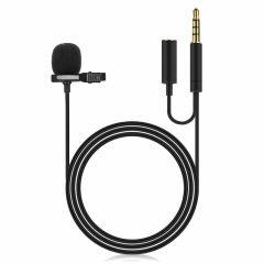 ﻿Powermaster JH-043-A Cep Telefonu için 3.5 mm Jack Girişli Youtuber Yaka Mikrofonu