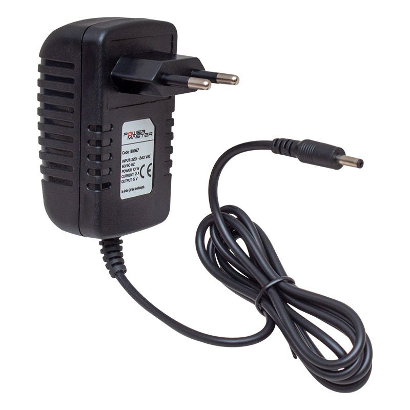 Powermaster Pm-31667 5 Volt 2 Amper Plastik Kasa Priz Tipi Adaptör 3.5*1.35 Uç (Androıd Box İçin)