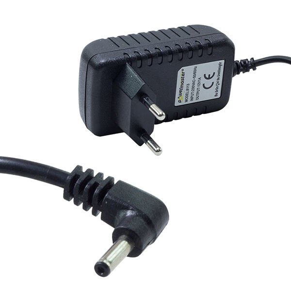 Powermaster Pm-8113 12 Volt - 1 Amper İnce Uçlu Priz Tipi Adaptör 3.5*1.35 Uçlu