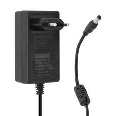 Weko 12 VOLT - 3 Amper - 36 Watt 5,5*2,5 Uçlu Plastik Kasa Priz Tip Adaptörü Kutulu Yerli Üretim SKU: HVC.7965