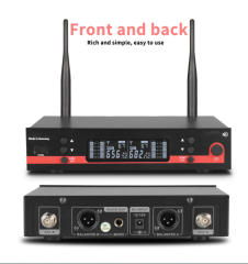Bölüm EW100G3 profesyonel çift kablosuz Microphne sahne performansı 2 kanal 600-699MHz