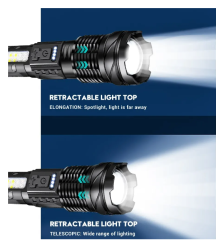 30W P50 COB güçlü ışık el feneri taşınabilir şarj edilebilir