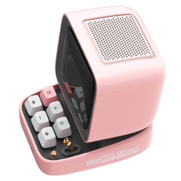 Divoom Ditoo Pro Pembe Piksel Ekranlı Bluetooth Hoparlör