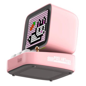 Divoom Ditoo Pro Pembe Piksel Ekranlı Bluetooth Hoparlör