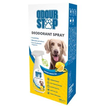 10117099 M-Pets Odour Stop Deodorant Spray Lemon Green Tea Limonlu Yeşil Çaylı Koku Giderici Sprey 500Ml