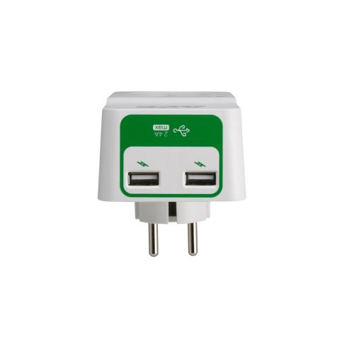 Apc By Schneider Electric Tekli Akım Korumalı Priz 2 USB Hızlı Şarj Çıkışlı Beyaz PM1WU2-GR