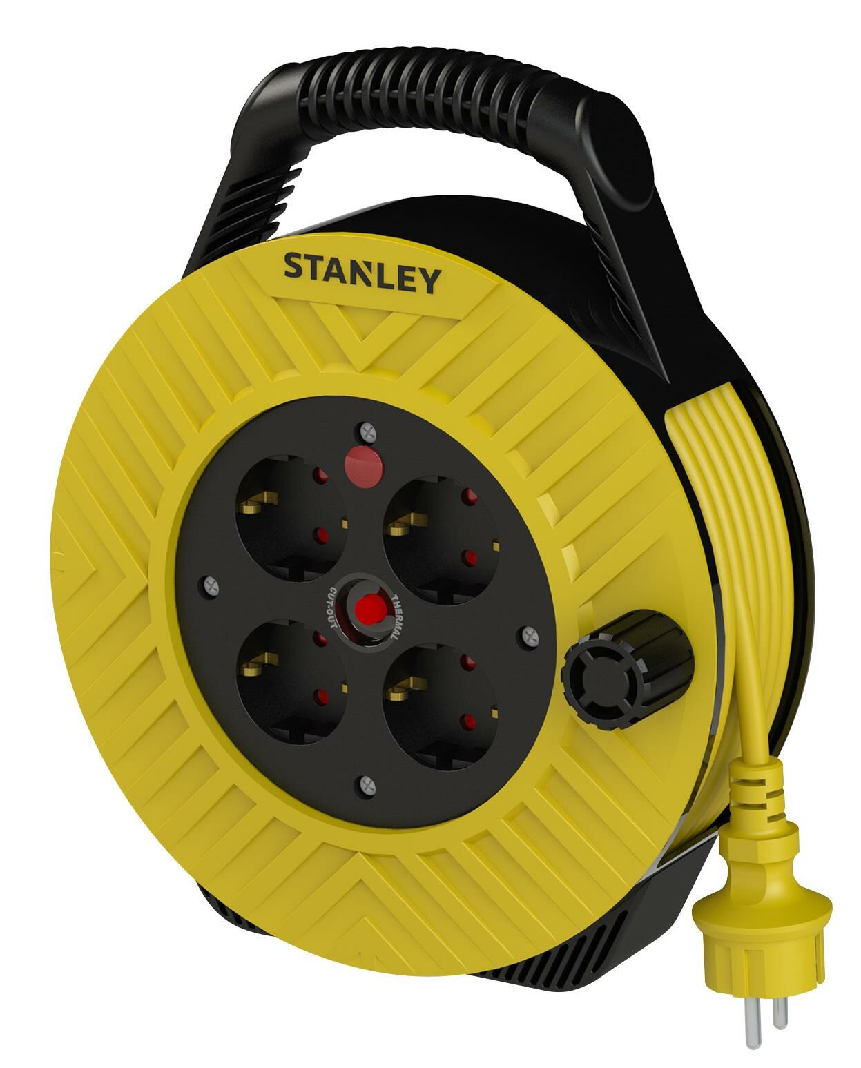 Stanley Ev Tipi Ip20 4 Soketli 15 Metre Makaralı Kablo SXECFK2PBQE