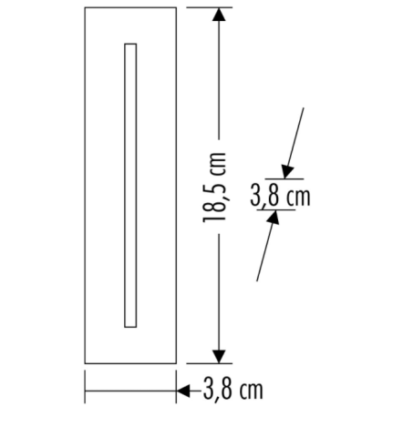 Cata 3W Ledli Koridor Armatürü Beyaz Kasa Günışığı CT-5172