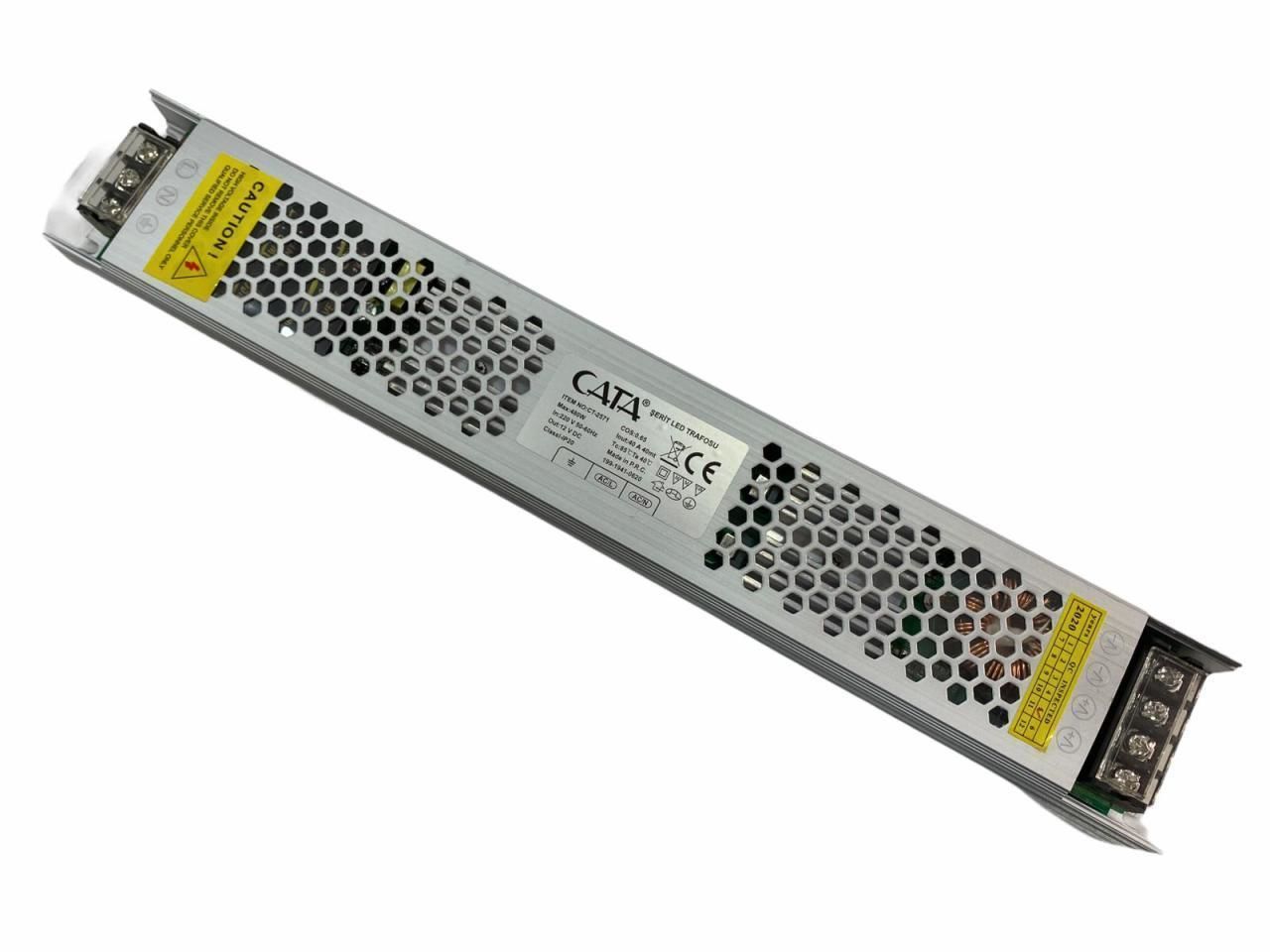 Cata 400W 33 Amper Şerit Led Trafosu Slim Fansız ct-2570