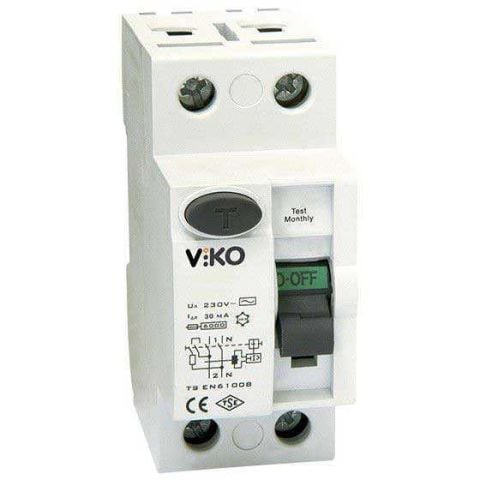 Viko - VTR2-40300 2x40A 300mA Ac Tip Kaçak Akım Rölesi