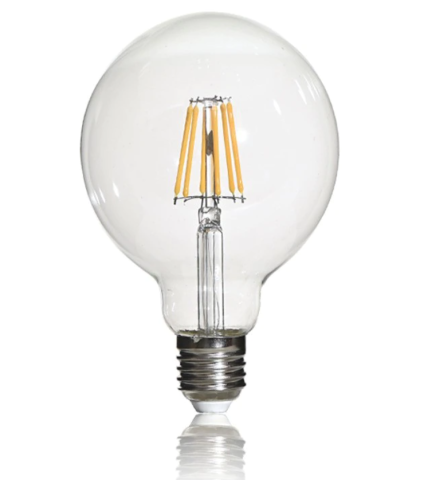 Cata 6W Beyaz Işık Led Ampul G-95 Glop Filament E27 Duylu ct-4354b