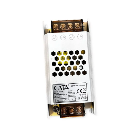 Cata 60W 5 Amper Şerit Led Trafosu Ultra Slim Fansız  ct-2674