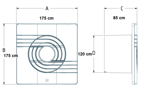 Horoz 120'lik 12 CM Pimaş Banyo ve Tuvalet Aspiratör Havalandırma Fanı