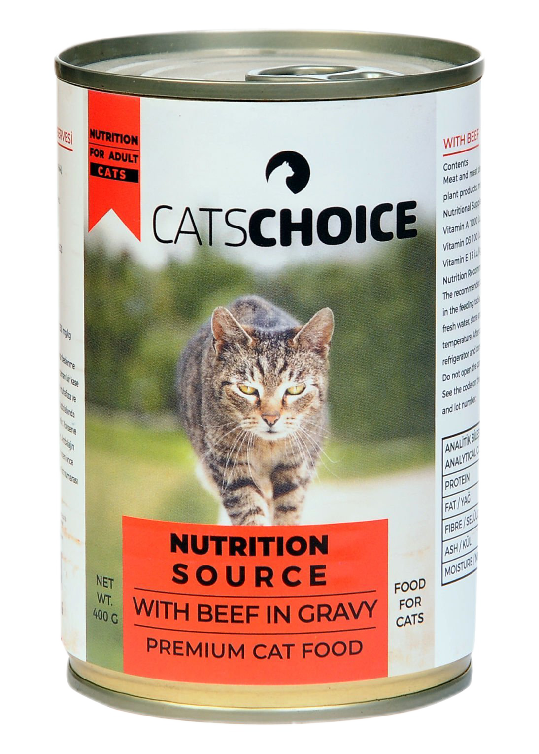 Cats Choice Biftek Etli Gravy  Kedi Konserve 400 G 24\'lü