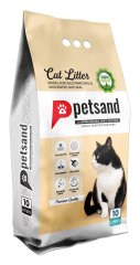 PetSand Naturel - Doğal Kokusuz Kedi Kumu 10 LT