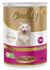 Cuddy Biftekli Chunk Kedi Konserve 400 G 24\'lü