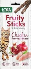 Lora Proff Fruity Sticks Tavuklu ve Narlı Kedi Ödülü 3x5Gr 24\'lü