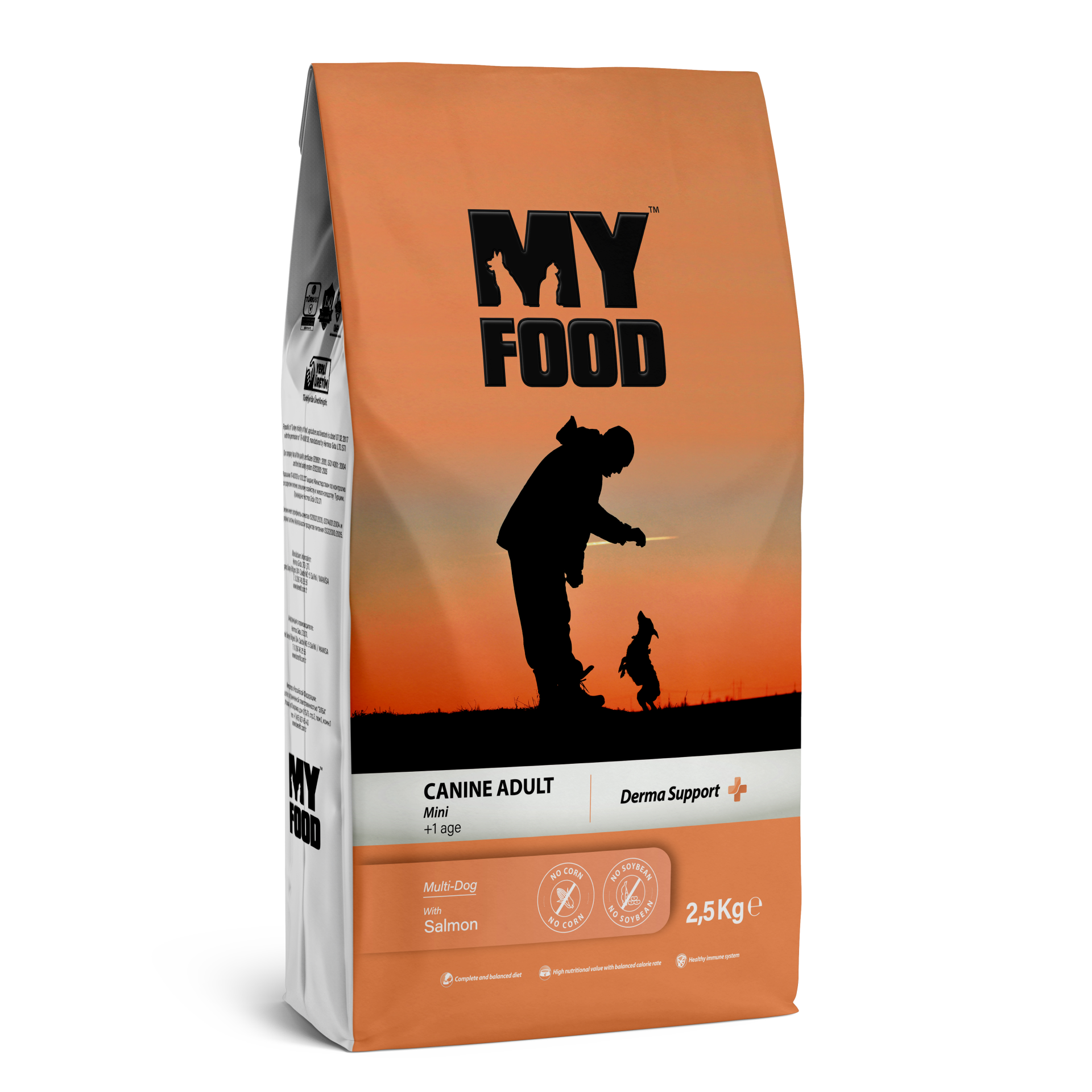 MyFood Yetişkin Mini Irk Köpek Maması Somonlu 2.5 KG