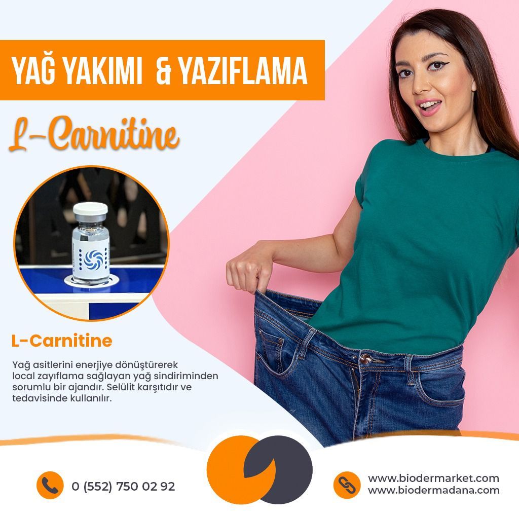 Gebro Saf L-Carnitine Serum Kolajen Mezoterapi 5x10 ML Orijinal Spain