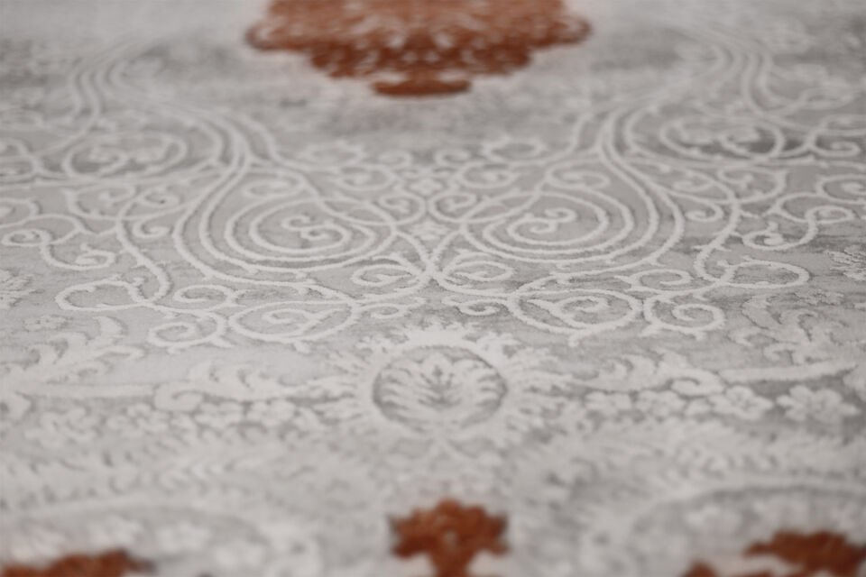 ASPENDOS KLASİK 4191T GRİ-TERRA AKRİLİK MAKİNA HALISI
