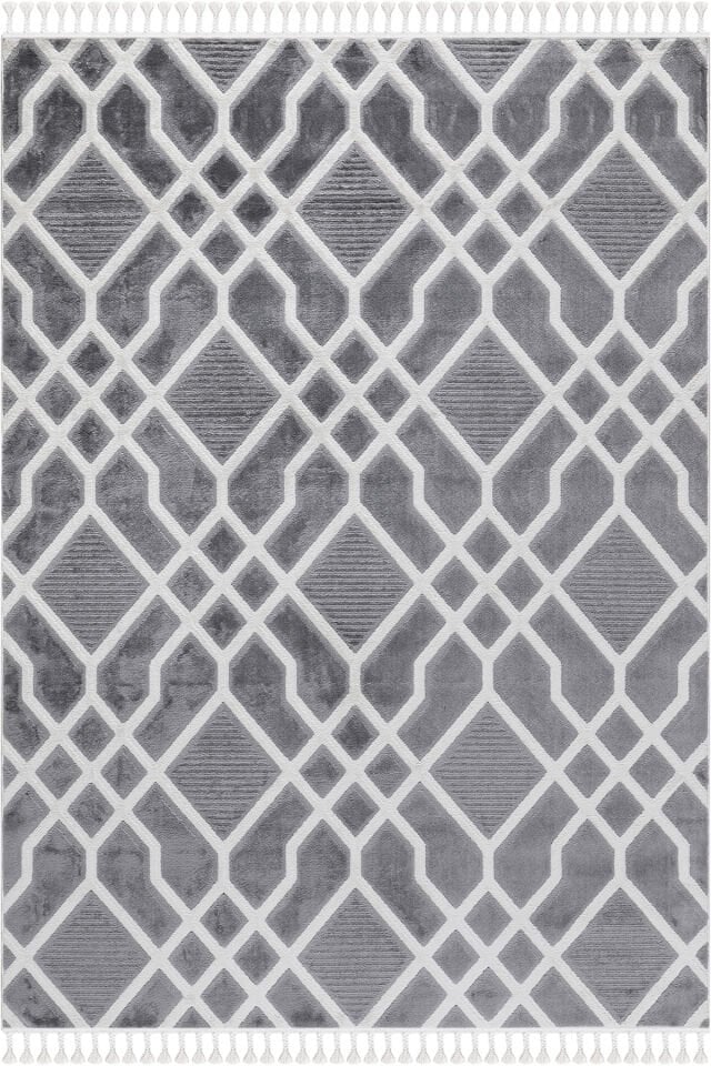 EYLÜL B675A LGREY-CREAM DEKORATİF MAKİNE HALISI