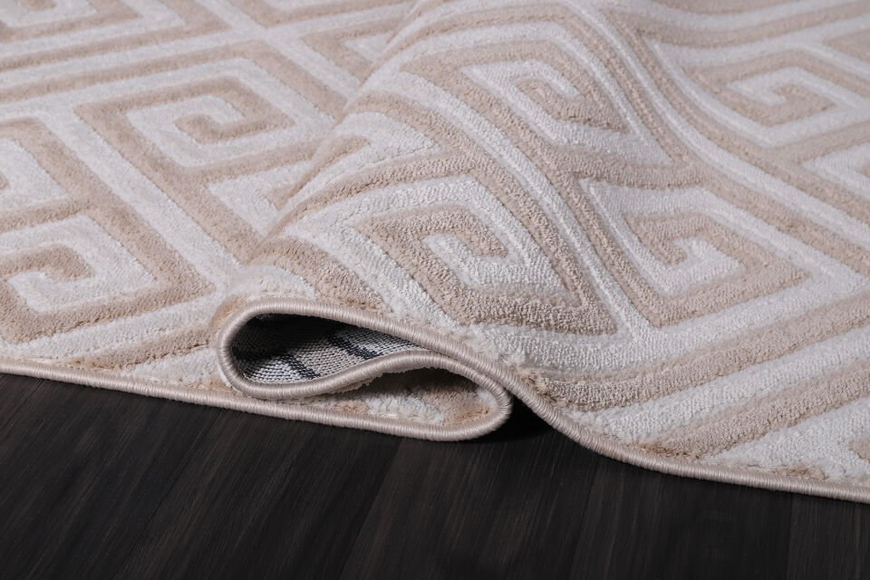 EYLÜL B676A CREAM-BEIGE DEKORATİF MAKİNE HALISI