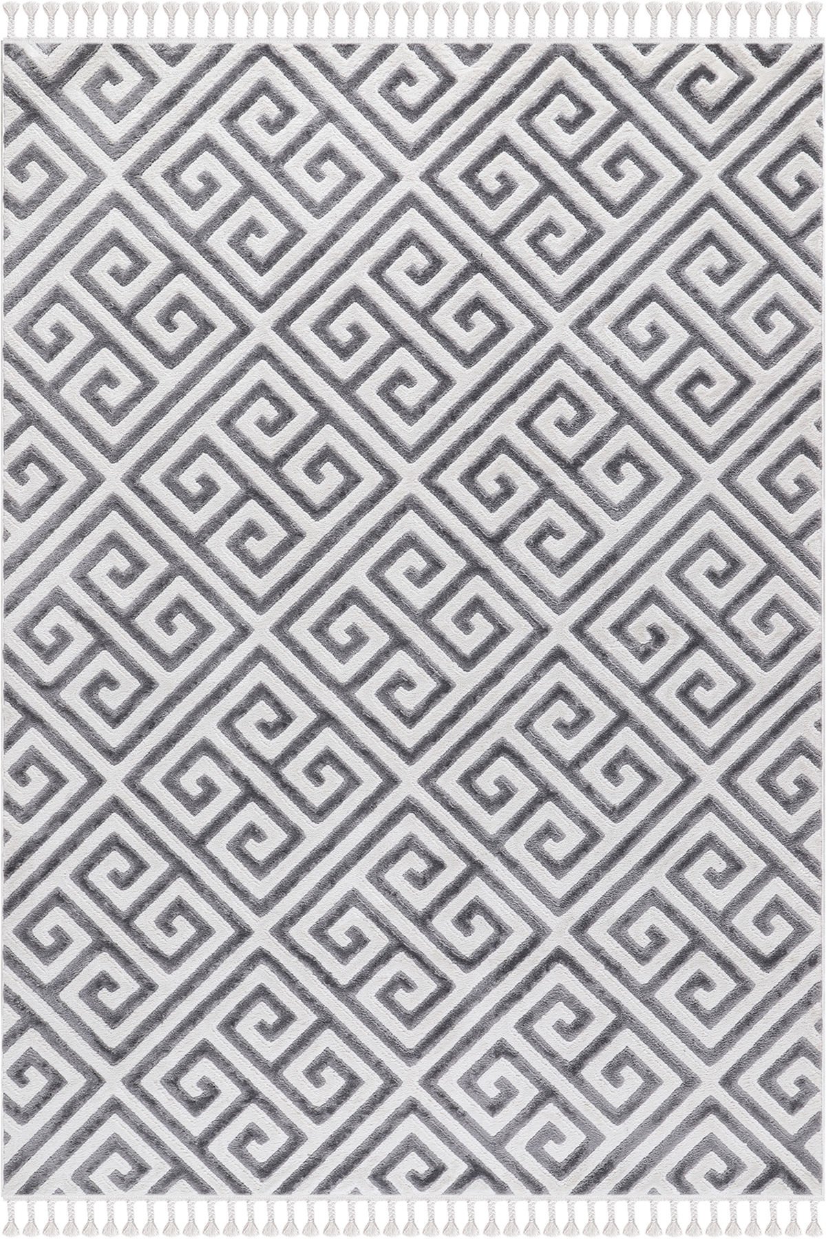 EYLÜL B676B CREAM-L.GREY DEKORATİF MAKİNE HALISI