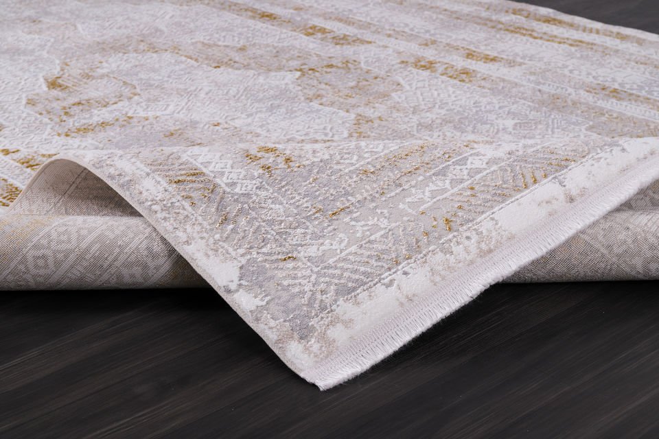 ALMOSS MOCCA KLASİK 5115S BEYAZ-SARI MAKİNE HALISI