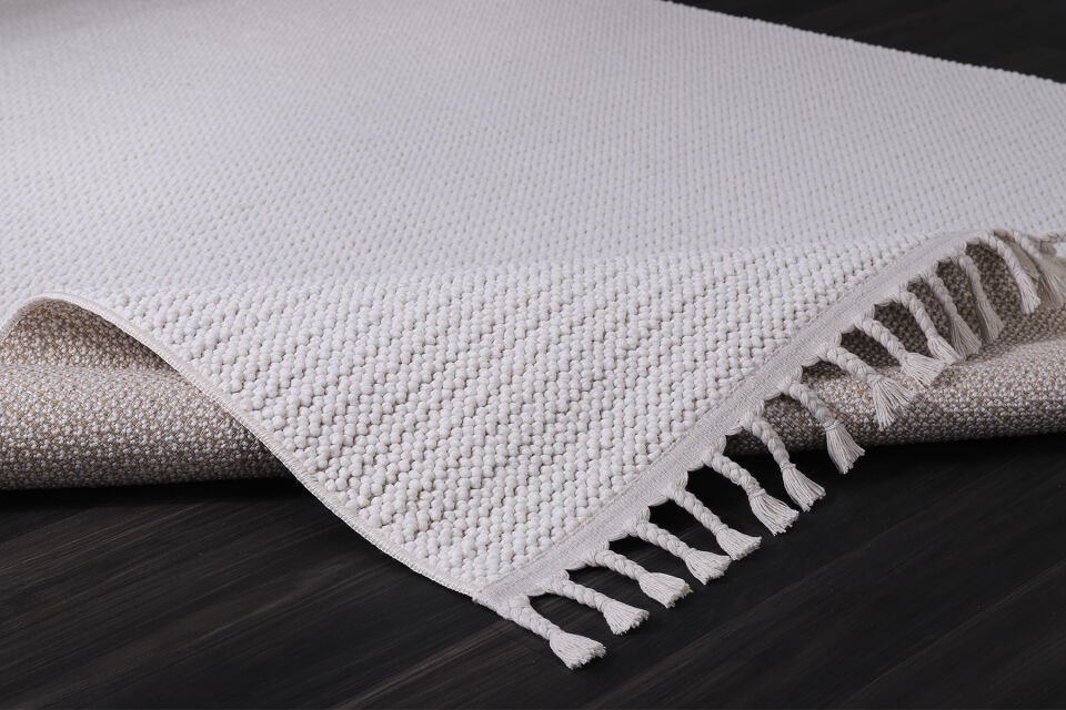 CARİNA 8326C BEYAZ-BEYAZ DEKORATİF MAKİNE HALISI