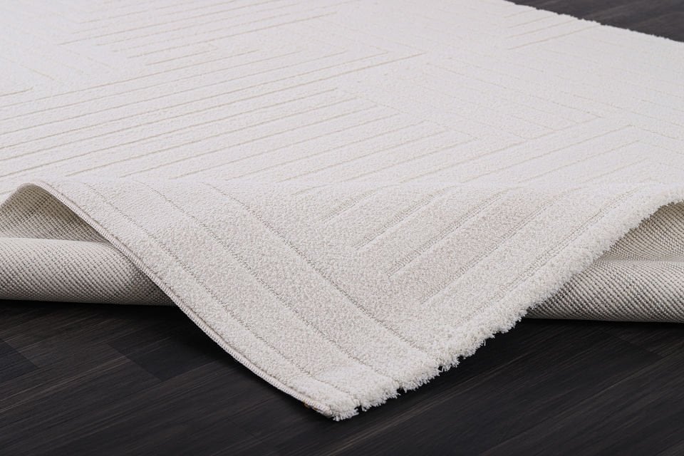 ALMOSS DOLCE 1337C BEYAZ DEKORATİF MAKİNE HALISI