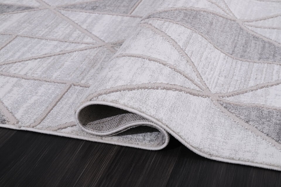 ALMOSS AURA 7262G GRİ-GRİ MAKİNE HALISI
