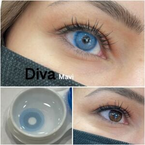 Victoria Diva 1 Yıllık Lens DİVA MAVİ