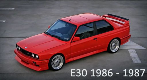 E30 1986 - 1987