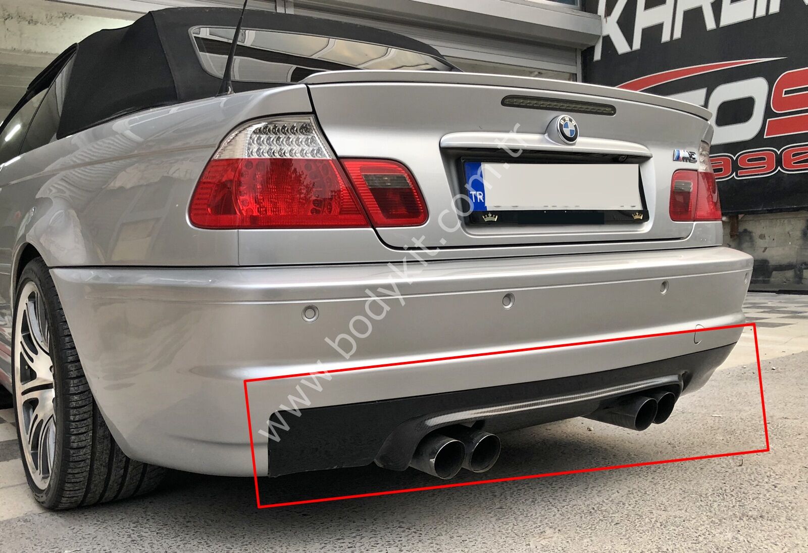 BMW E46 M3 ARKA TAMPON DİFÜZÖR