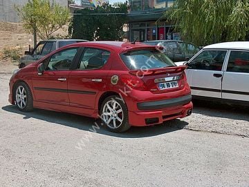 PEUGEOT 207 TELLİ ARKA TAMPON EKİ