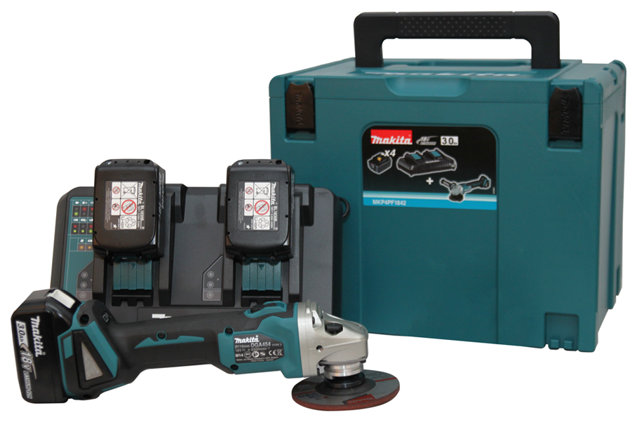 MAKİTA MKP4PT1832 DGA454Z TAŞLAMA 3 AkÜLÜ SET