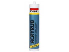 500 GR SOUDAL ACRYRUB SİLİKONİZE MASTİK BEYAZ
