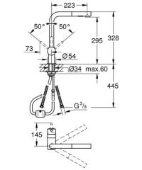 Grohe Minta Tek Kumandalı Eviye Bataryası - 30274000