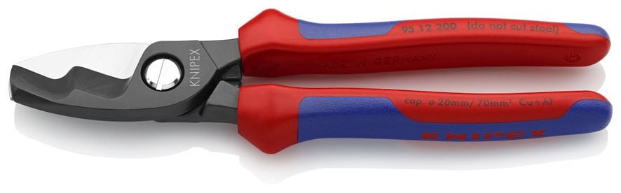 KNIPEX 95 12 200 ÇİFT BIÇAKLI KABLO MAKASI