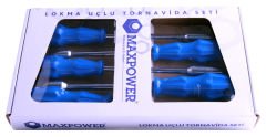 MAXPOWER MX136D  6'LI DÜZ TORNAVİDA SETİ