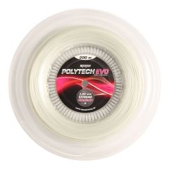 Topspin Poly Tech Evo - 1,25mm / 200m  Beyaz Tenis Raketi Kordajı