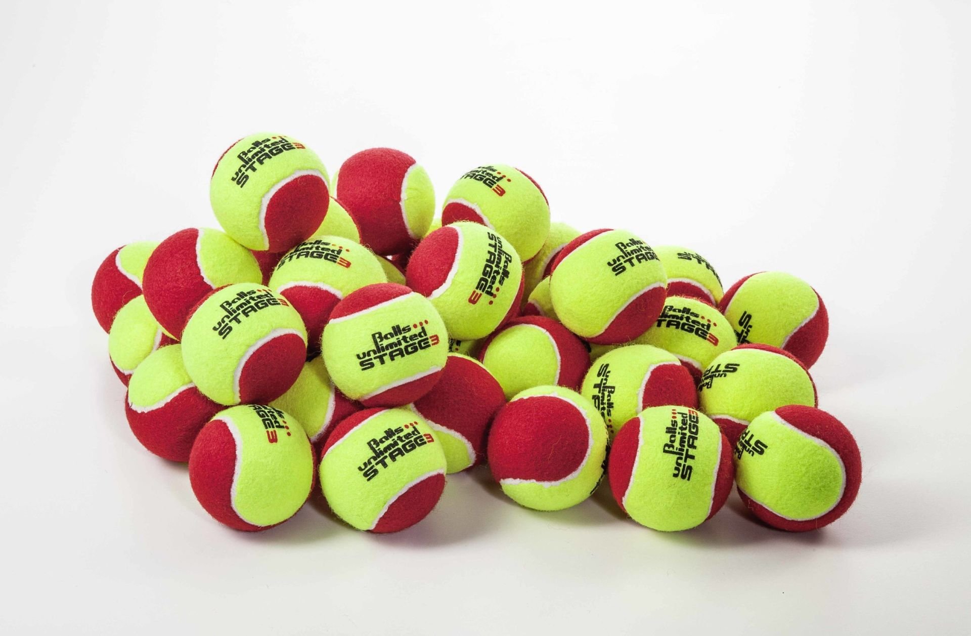 Balls Unlimited Stage3 Sarı-Kırmızı Tenis Topu 60 adet