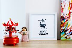 ERKEK BEBEK ODASI SAFARİ HAYVANLAR ZEBRA