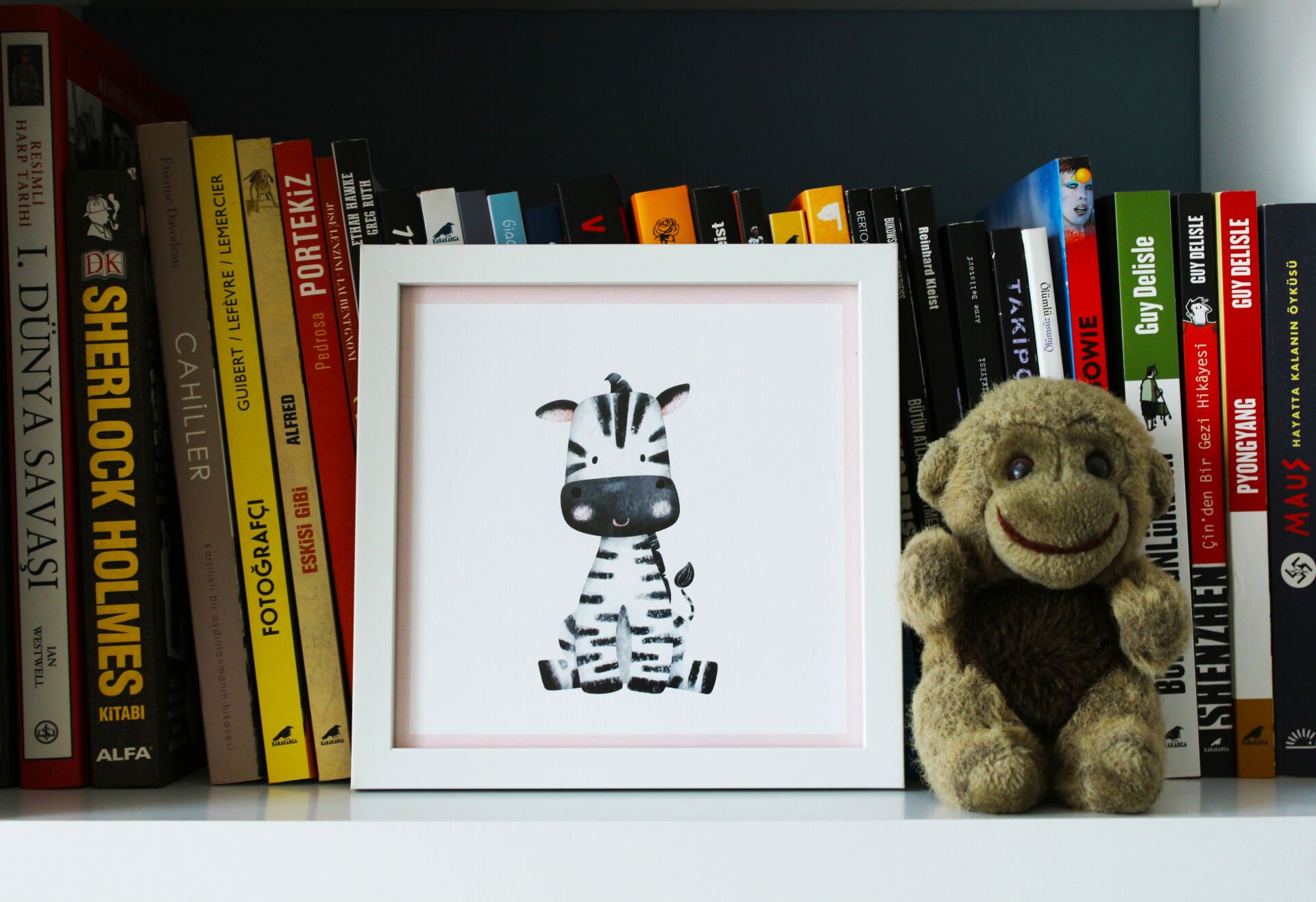 KIZ BEBEK ODASI SAFARİ HAYVANCIKLAR ZEBRA TABLO